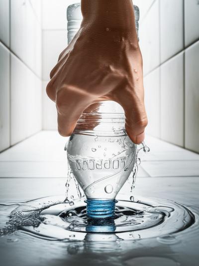 Ralo do Banheiro Cheio de Água? Desentupa com Garrafa PET AGORA!